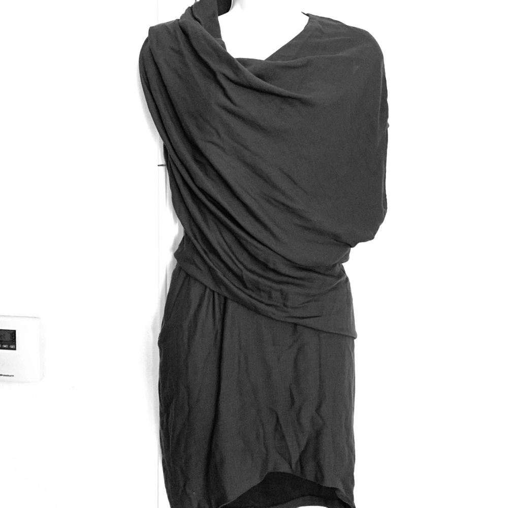 helmut lang asymmetrical dress
